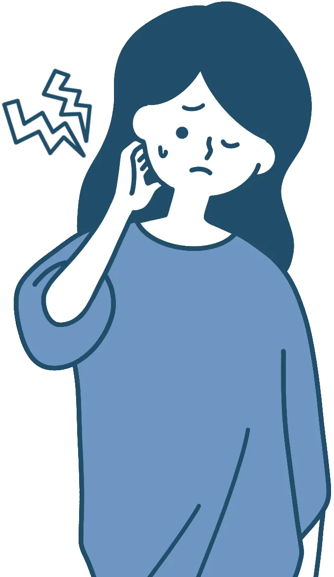 骨格がゆがむと身体に負担がかかり痛みを生じます